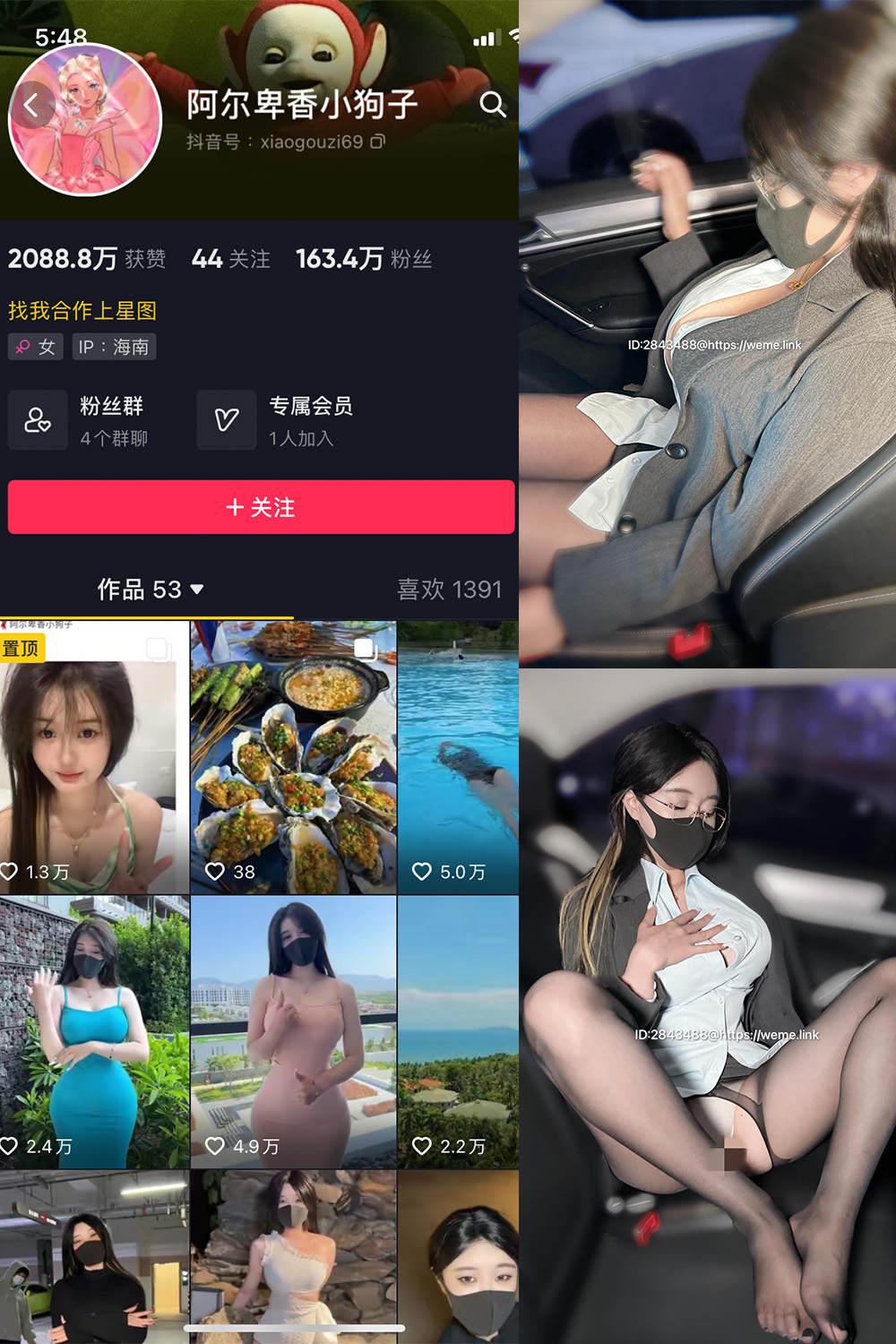 图片[1]-抖音 阿尔卑香小狗子 微密圈  NO.007期  15P 最新至 2023.6.13-慕色阁