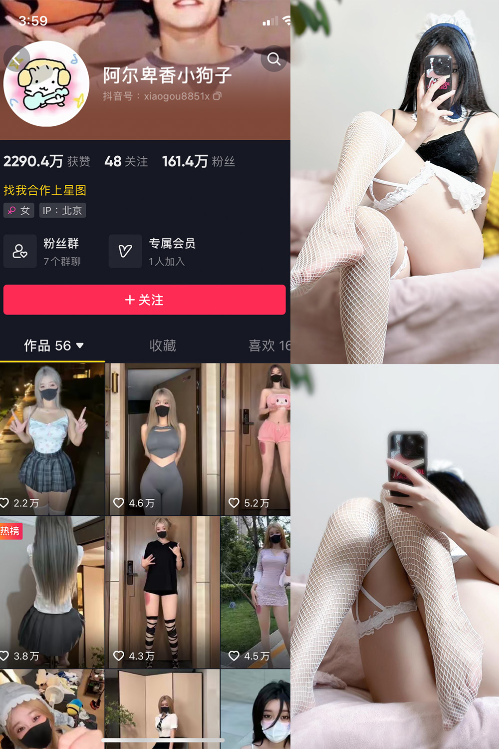 图片[1]-抖音 阿尔卑香小狗子 微密圈  NO.033期  19P 最新至 2023.10.16-慕色阁