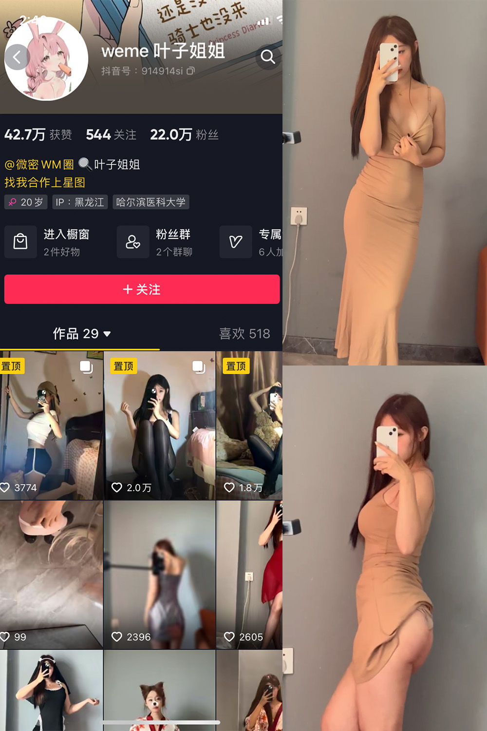 图片[1]-抖音 叶子姐姐 微密圈  NO.009期  22P8V-慕色阁