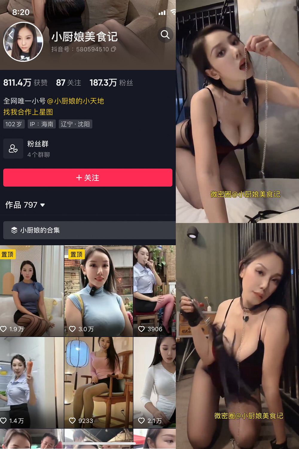 图片[1]-抖音 小厨娘美食记 微密圈  NO.012期  3V 最新至 2023.6.17-慕色阁