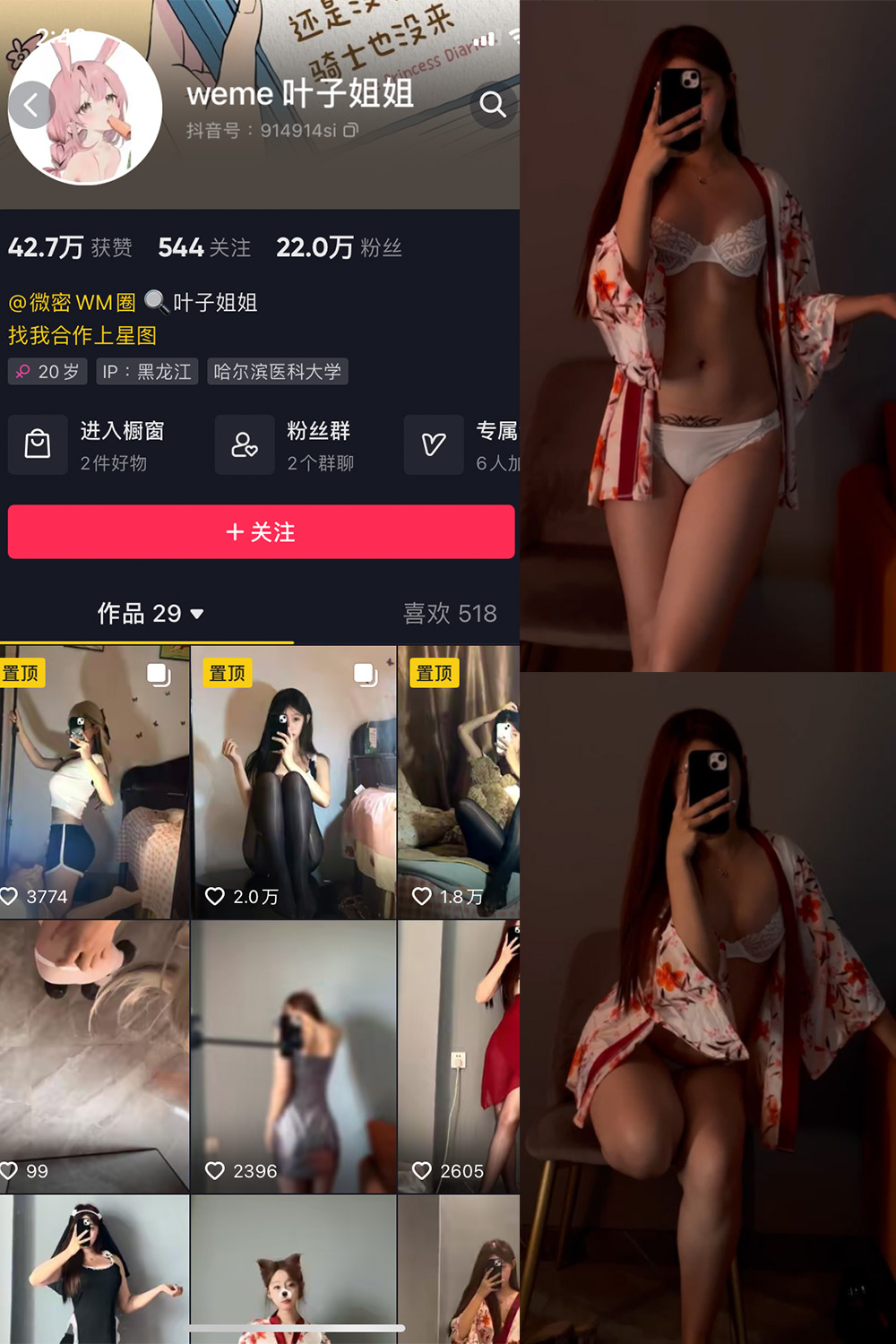图片[1]-抖音 叶子姐姐 微密圈  NO.011期  7V-慕色阁