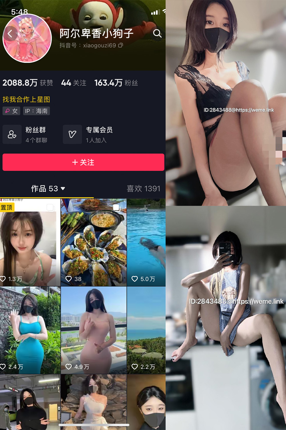 图片[1]-抖音 阿尔卑香小狗子 微密圈  NO.008期  14P 最新至 2023.6.16-慕色阁