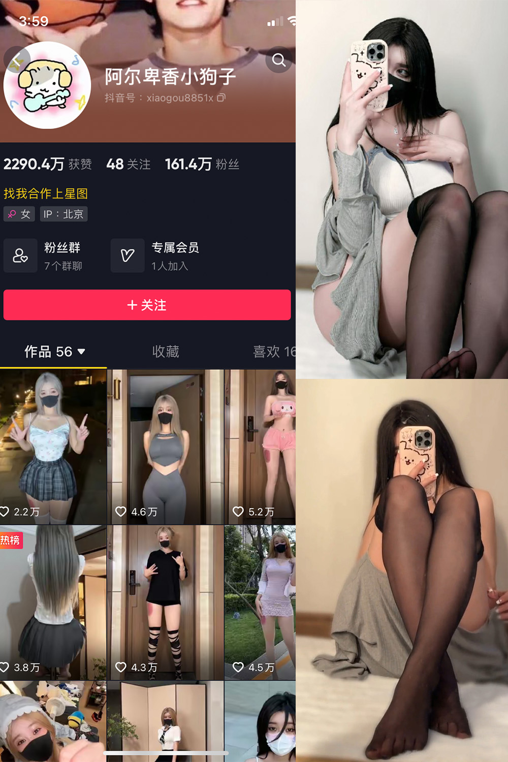 图片[1]-抖音 阿尔卑香小狗子 微密圈  NO.042期  6P1V 最新至 2024.1.24-慕色阁