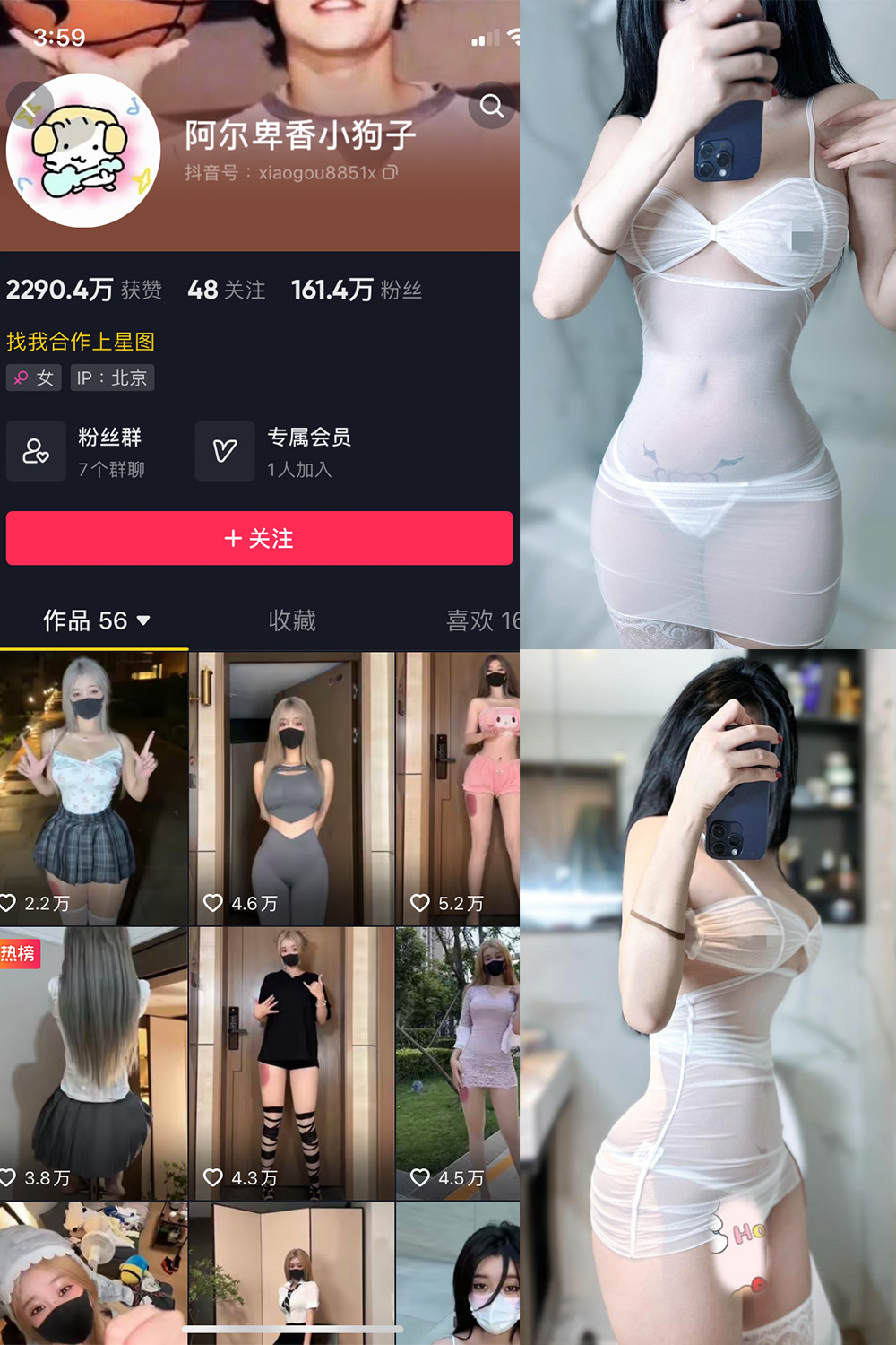 图片[1]-抖音 阿尔卑香小狗子 微密圈  NO.028期  33P 最新至 2023.10.1-慕色阁