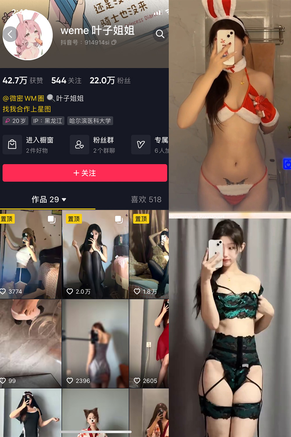 图片[1]-抖音 叶子姐姐 微密圈  NO.024期  11P14V 最新至 2024.1.02-慕色阁