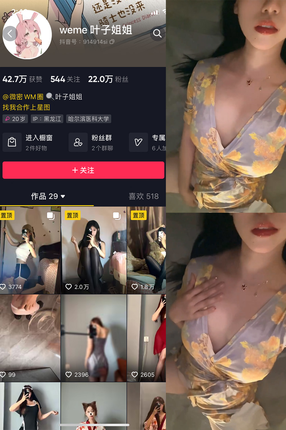 图片[1]-抖音 叶子姐姐 微密圈  NO.016期  2V 最新至 2023.6.17-慕色阁