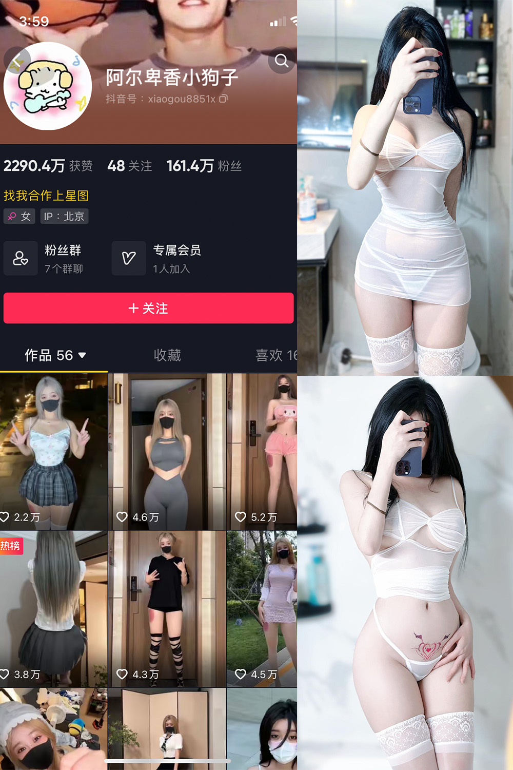 图片[1]-抖音 阿尔卑香小狗子 微密圈  NO.022期  9P 最新至 2023.9.7-慕色阁