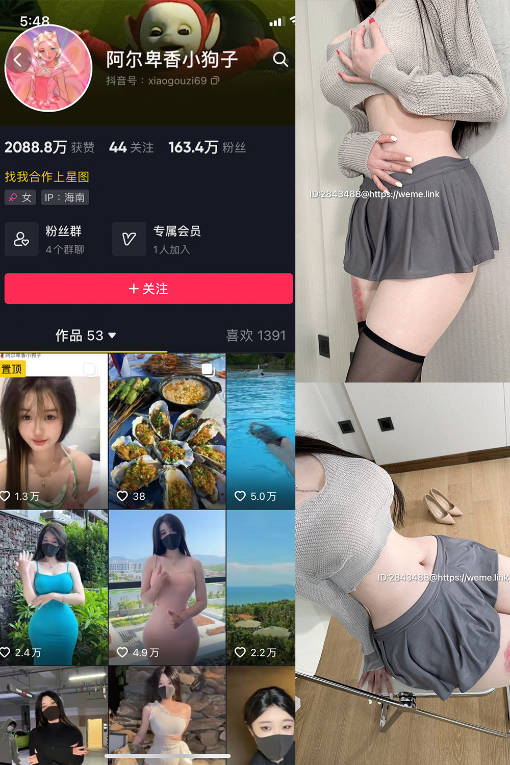 图片[1]-抖音 阿尔卑香小狗子 微密圈  NO.001期  23P1V-慕色阁