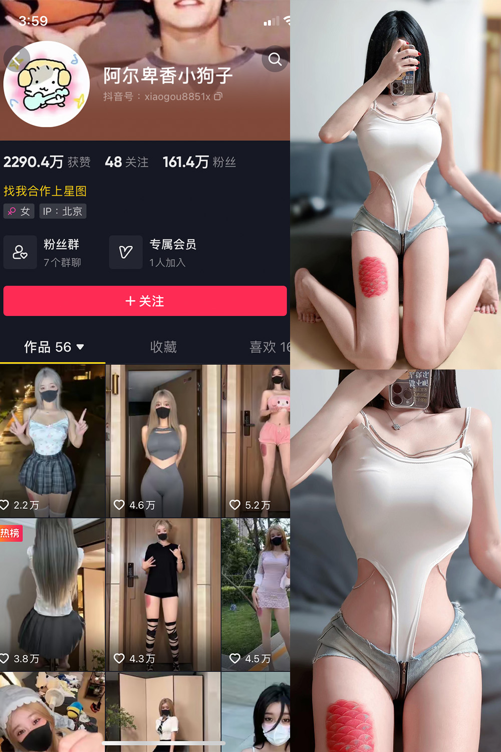 图片[1]-抖音 阿尔卑香小狗子 微密圈  NO.020期  17P 最新至 2023.8.23-慕色阁